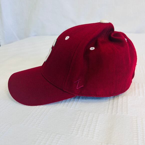 Stanford Cardinal Fitted Hat 7 1/4 Zephyr WoolAcrylic Blend Slight Bleed on Bill - Picture 3 of 9
